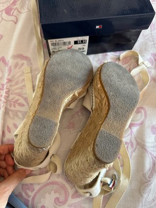 Sandalias cuña esparto Tommy Hilfiger