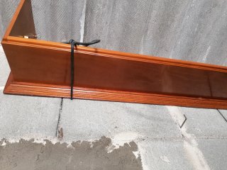 2 galerías de madera para cortinas