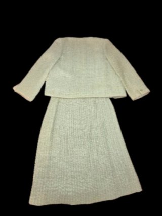 Conjunto Chanel Chaqueta y Falda Tweed Beige