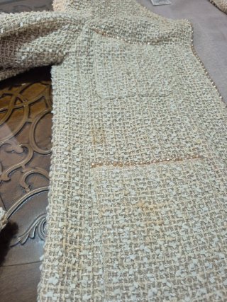 Conjunto Chanel Chaqueta y Falda Tweed Beige