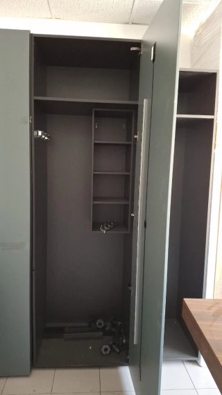 Dos columnas de armario Santos gris