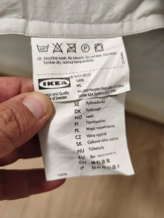 Edredón nórdico IKEA plumón y plumas beige