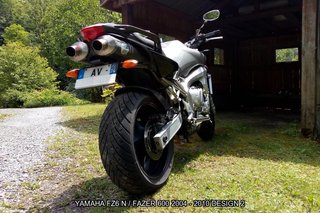 Portamatrículas YAMAHA FZ6 N FAZER 600 2004 - 2010