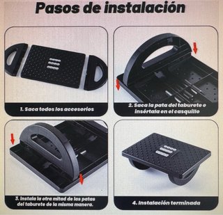 Reposapiés giratorio para oficina