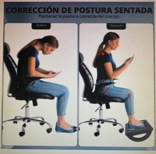 Reposapiés giratorio para oficina
