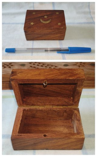 3 Cajas de Madera Artesanales Boho/Vintage