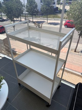 Carro Verdulero Metálico Blanco Ikea