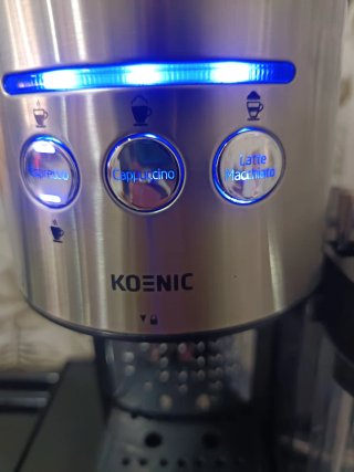 Cafetera 20 bares con vaporizador