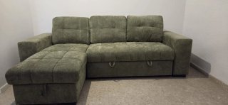 Sofá Cama Reversible Verde