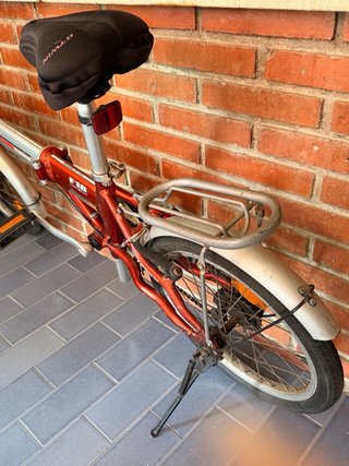 Bicicleta plegable roja