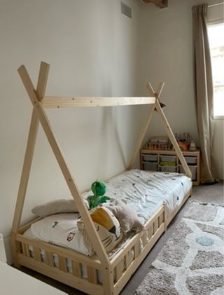 Cama Tipi 90x200 con protección