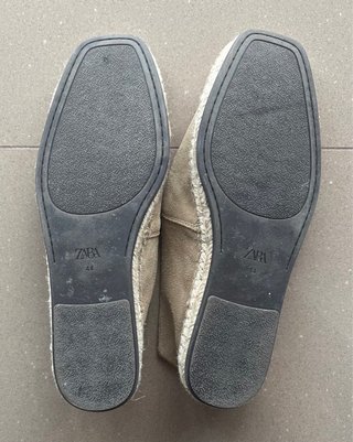 T44 Alpargatas Piel Zara Hombre