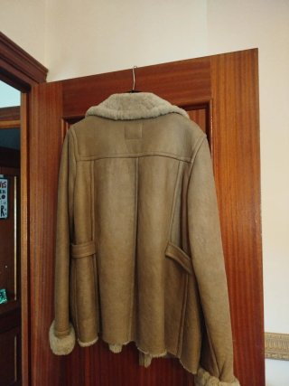 Abrigo Massimo Dutti piel ovina