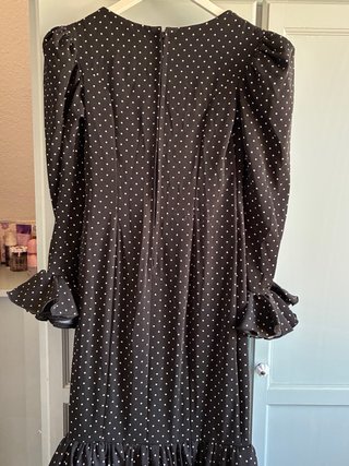 Traje de flamenca lunares negro y blanco