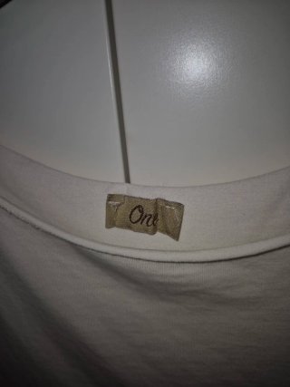 Camiseta larga tirante ancho beige One Size