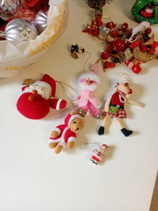 Lote bolas navidad doradas ,lote x 5 euros