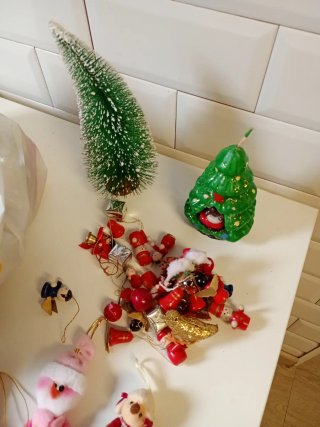 Lote bolas navidad doradas ,lote x 5 euros