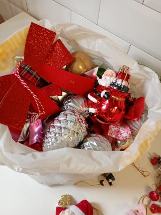 Lote bolas navidad doradas ,lote x 5 euros