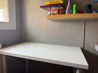 Mesa escritorio blanca IKEA