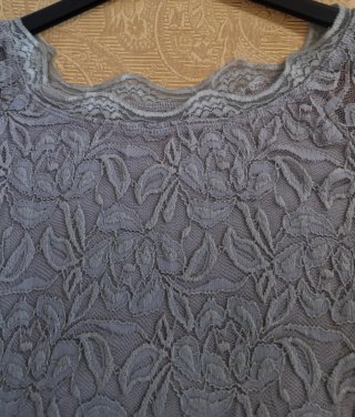 Vestito donna pizzo manica lunga