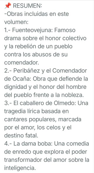 Libro: Fuenteovejuna / Peribañez y el Comendador..