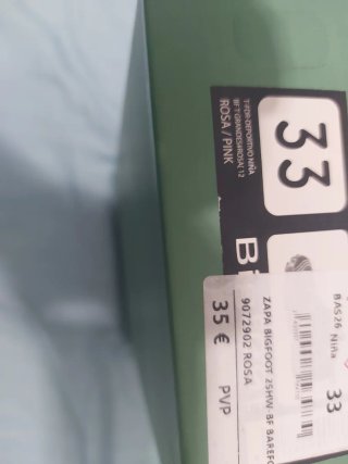 Escarpines rosas para niña talla 33 usado 1 vez