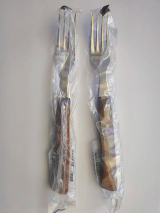 Pack 2 Tenedores Mango Madera Arcos