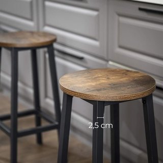 Taburetes de bar VASAGLE 2 unidades 32×65 cm