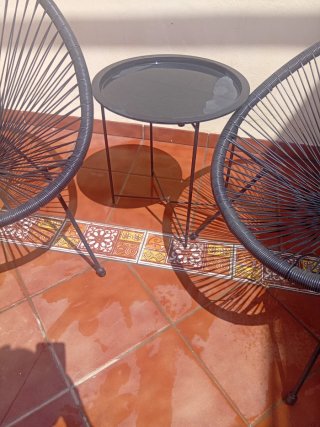 2 Sillones Acapulco y Mesita Terraza