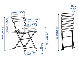Conjunto mesa y sillas de jardín