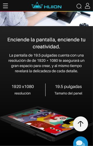 Tableta Gráfica Huion Kamvas 20