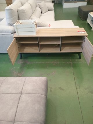 Mueble TV madera y metal