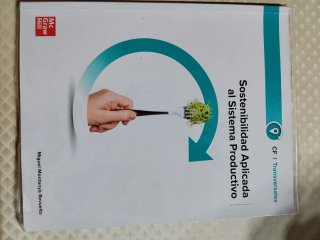 Vendo libro de sostenibilidad de grado medio