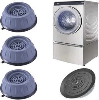 4 Pies Antivibración Lavadora Goma Universal