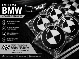 Emblema BMW negro y blanco
