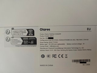 Olares One Servidor IA Intel Ultra 9 RTX 5090 6TB