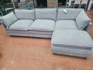 Sofá Chaise Longue Modular Gris 275cm