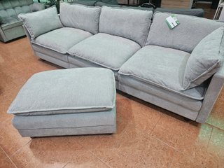 Sofá Chaise Longue Modular Gris 275cm