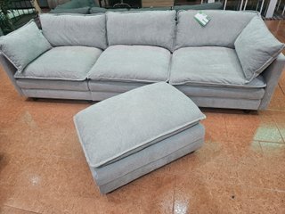 Sofá Chaise Longue Modular Gris 275cm