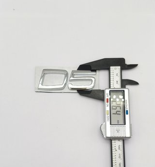 EMBLEMA LOGO TRASERO VOLVO D5 CROMADO