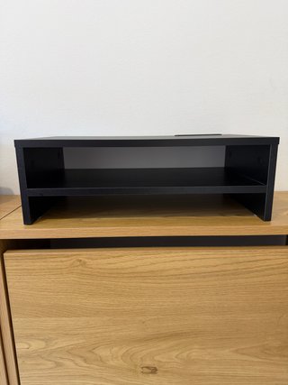 Soporte Monitor Escritorio Negro 2 Niveles