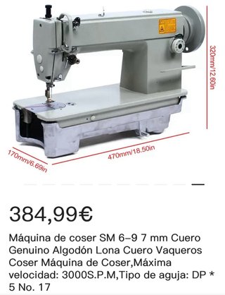 : Máquina de coser SM 6-9