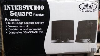 Pareja Altavoces Eltax Square Negros Nuevos