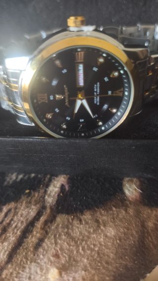 Reloj Poolagar Hombre  en  colores ori i plata.