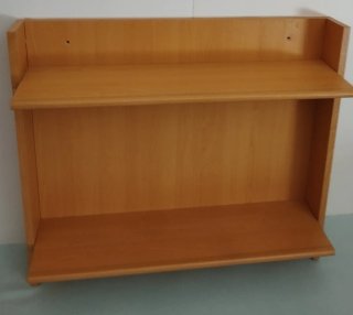 Estantería de pared 2 baldas madera