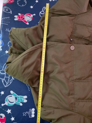Chaqueta Zara Plumas Talla L Marrón