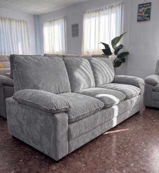 Juego De Sofás Salón 3+2 Gris ¡NUEVO!