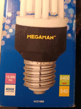 Lámpara MegaMan Clusterlite 80W E40