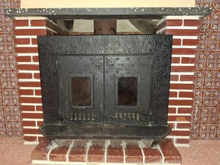 Chimenea Hierro Fundido Puertas Dobles