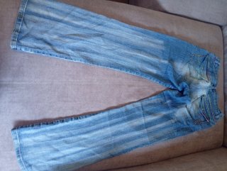 Pantalones vaqueros elásticos anchos
